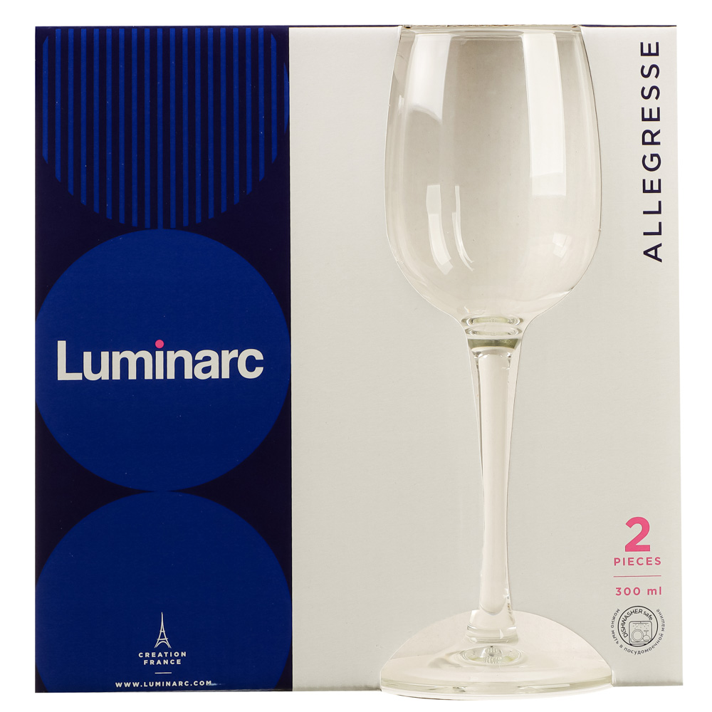 LUMINARC Набор бокалов для вина 2шт 300мл Аллегресс, арт.№ 878-476