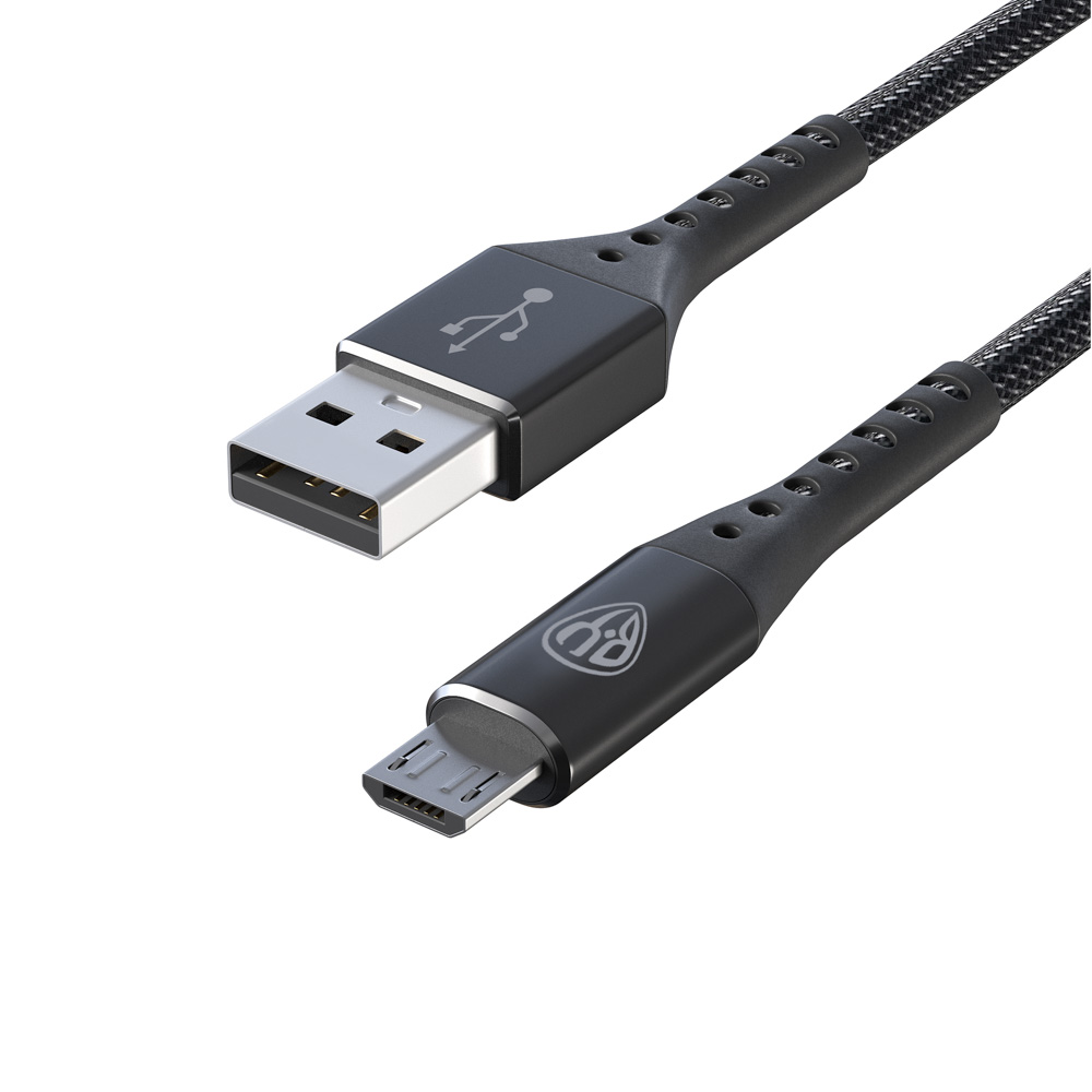Кабель для зарядки USB(A)-microUSB BY Адреналин, 1м, 3А, Быстрая зарядка QC 3.0, черный, арт.№ 931-013