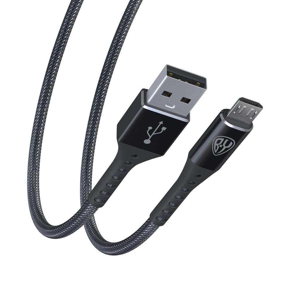 Кабель для зарядки USB(A)-microUSB BY Адреналин, 1м, 3А, Быстрая зарядка QC 3.0, черный, арт.№ 931-013