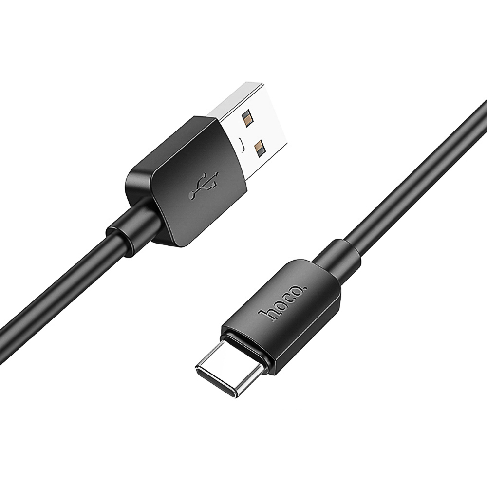 Кабель для зарядки USB(A)-Type C hoco. модель X96 Hyper, 27Вт, 1 м, черный, арт.№ 931-583