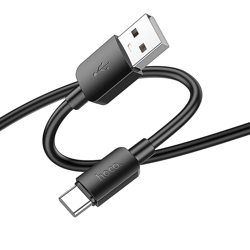 Кабель для зарядки USB(A)-Type C hoco. модель X96 Hyper, 27Вт, 1 м, черный, арт.№ 931-583