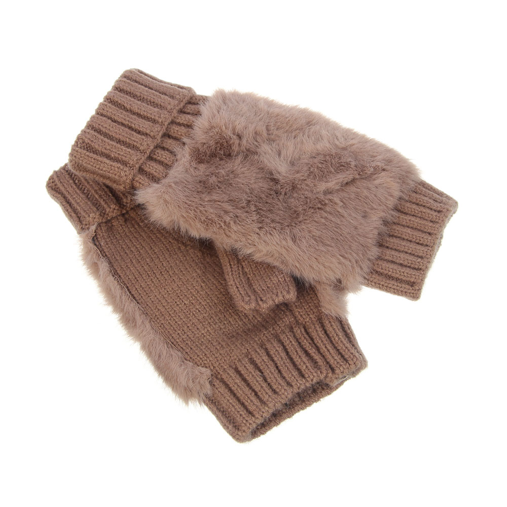 Митенки женские с мехом, тм GALANTE, р.18-20, 100% полиэстер, цв. в ас-те, 26-7, арт.№ 363-462
