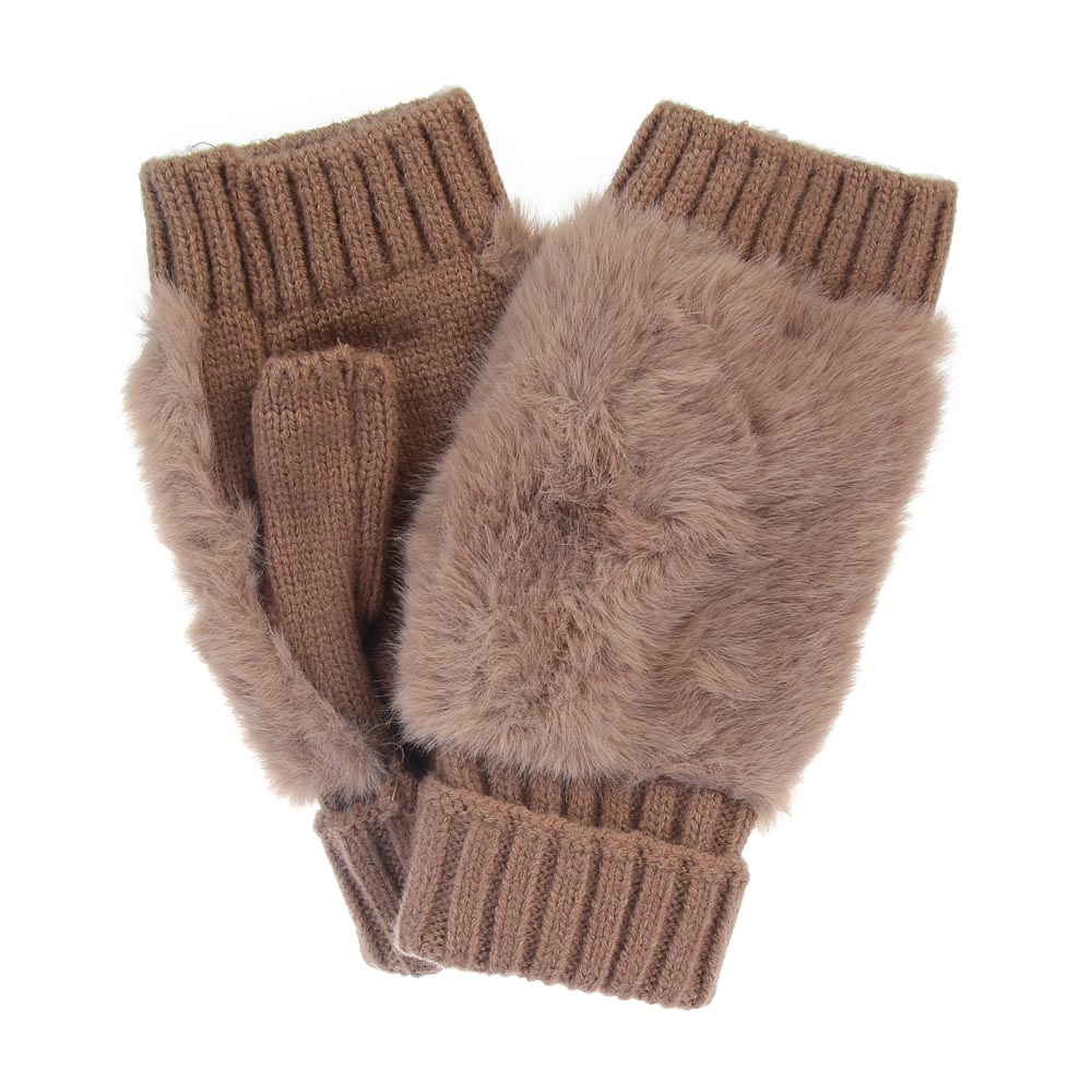 Митенки женские с мехом, тм GALANTE, р.18-20, 100% полиэстер, цв. в ас-те, 26-7, арт.№ 363-462