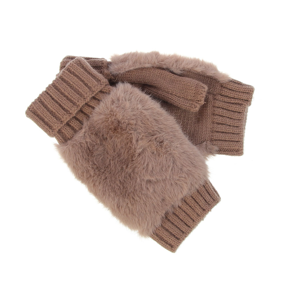 Митенки женские с мехом, тм GALANTE, р.18-20, 100% полиэстер, цв. в ас-те, 26-7, арт.№ 363-462