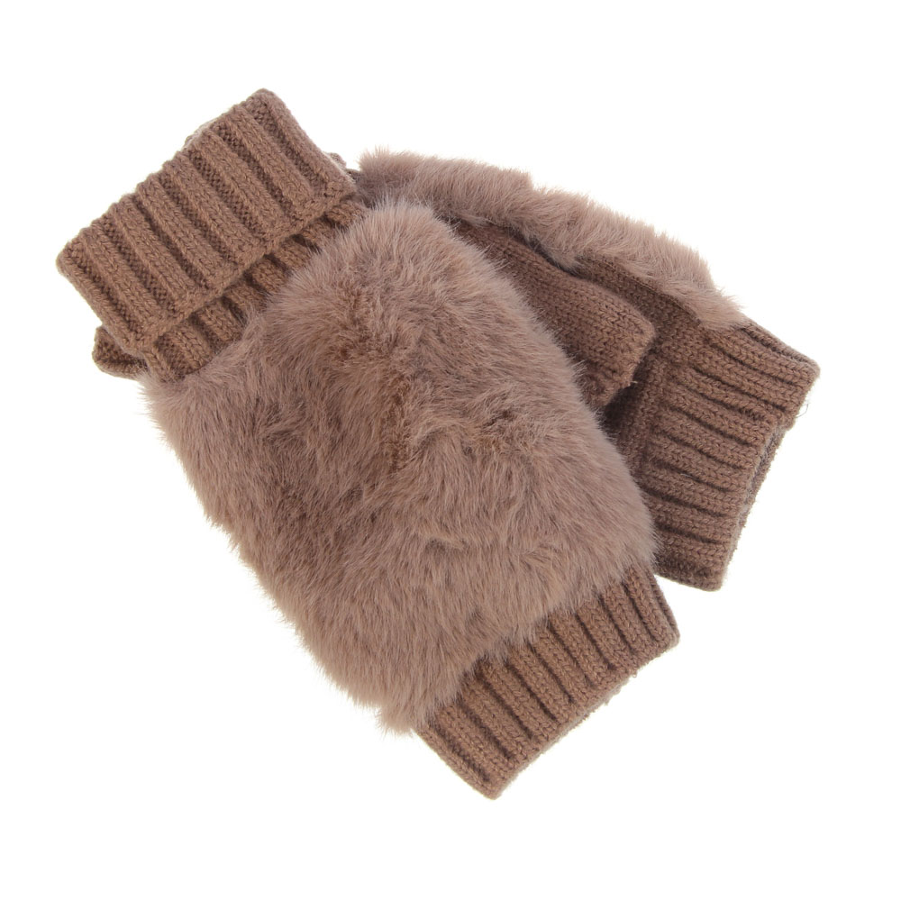 Митенки женские с мехом, тм GALANTE, р.18-20, 100% полиэстер, цв. в ас-те, 26-7, арт.№ 363-462