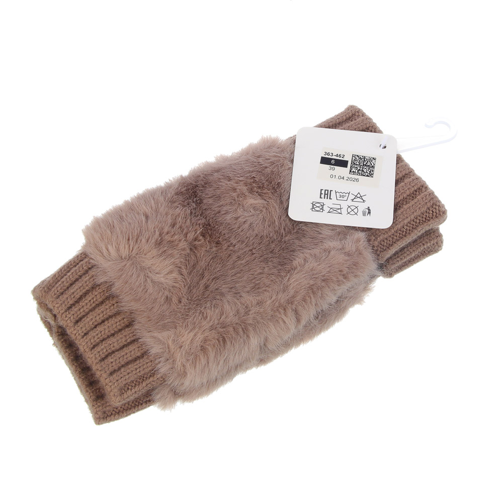 Митенки женские с мехом, тм GALANTE, р.18-20, 100% полиэстер, цв. в ас-те, 26-7, арт.№ 363-462