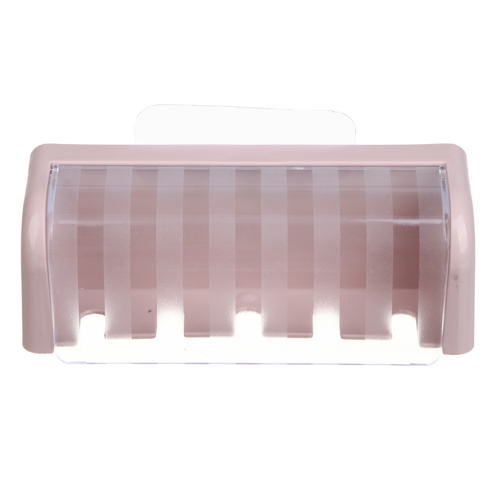 VETTA Classic Держатель для зубных щеток, пластик, 13,5x4,5x5 см, пудровый, арт.№ 478-295