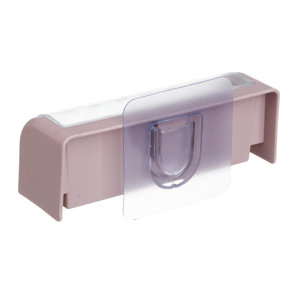 VETTA Classic Держатель для зубных щеток, пластик, 13,5x4,5x5 см, пудровый, арт.№ 478-295