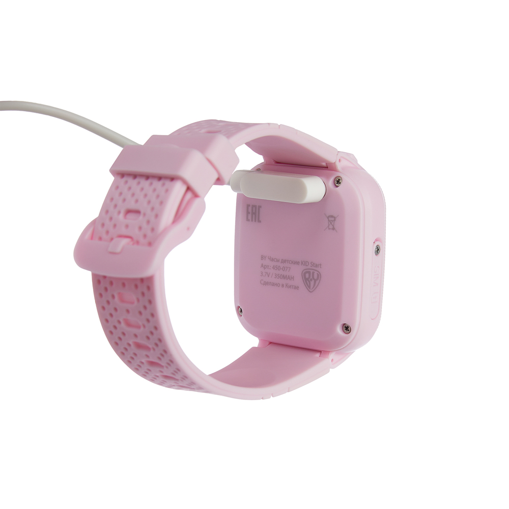 Часы детские BY KID Start, GSM/LBS, 2g, 1,44*, мессенджер, розовый, арт.№ 450-077