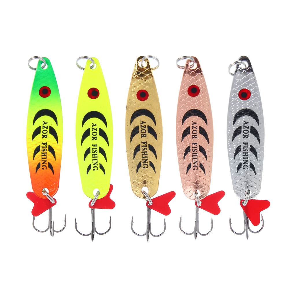 Блесна колеблющаяся тм AZOR FISHING, тип Циклоп, 18 гр., 5 цветов, арт.№ 145-111