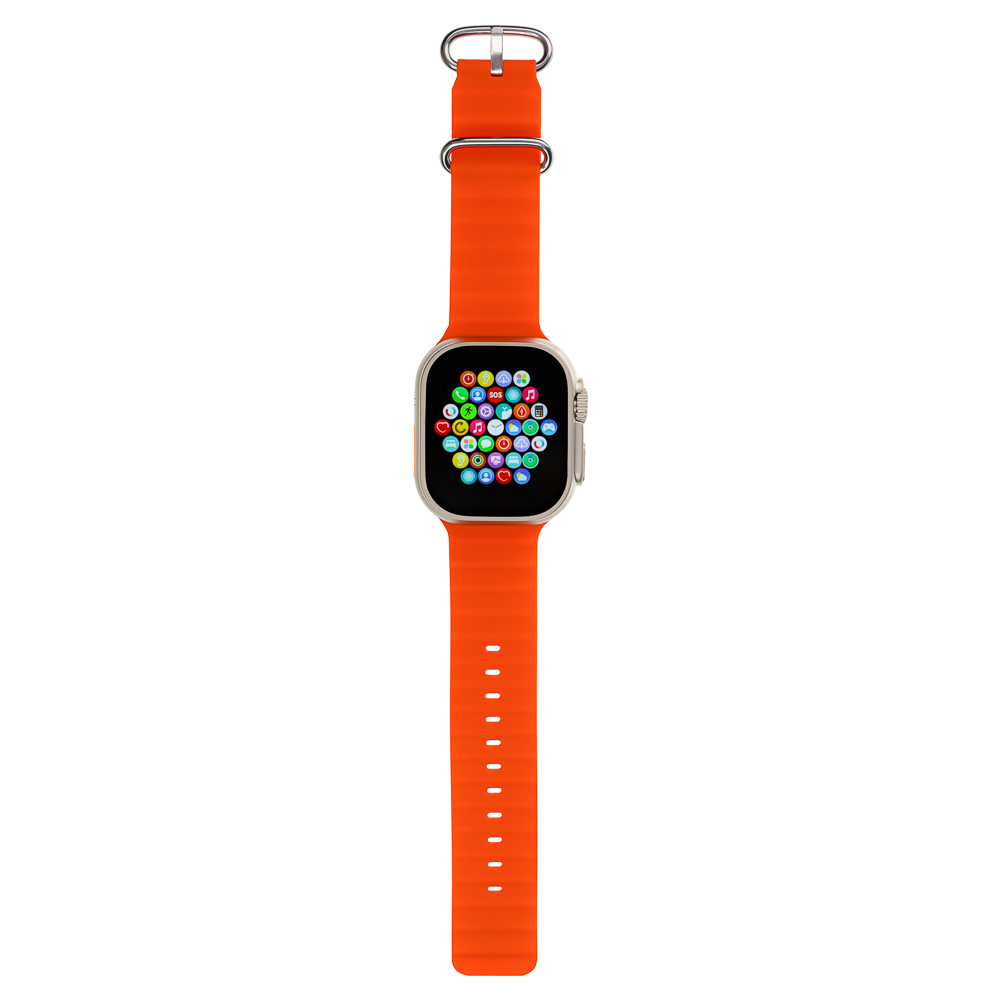 Смарт-часы BY Space Ultra watch, IP65, BT5.0, 200 мАч, 2.01", металл, оранжевый, арт.№ 450-084