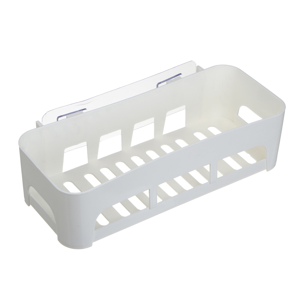 VETTA Classic Полка настенная прямоугольная (глубокая), пластик, 26x10,5x6,5 см, молочный, арт.№ 478-300