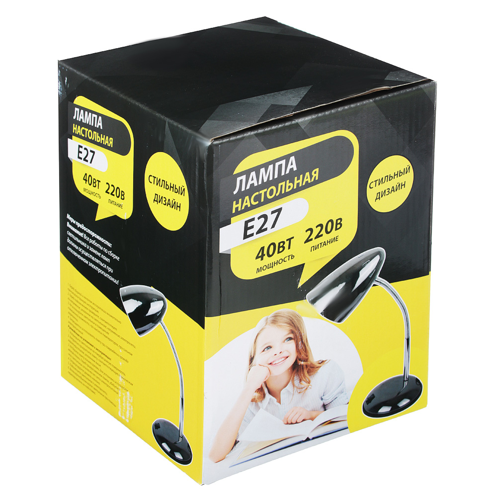Лампа настольная FORZA "Модерн", E27, 40Вт, 220В, металл, арт.№ 476-351