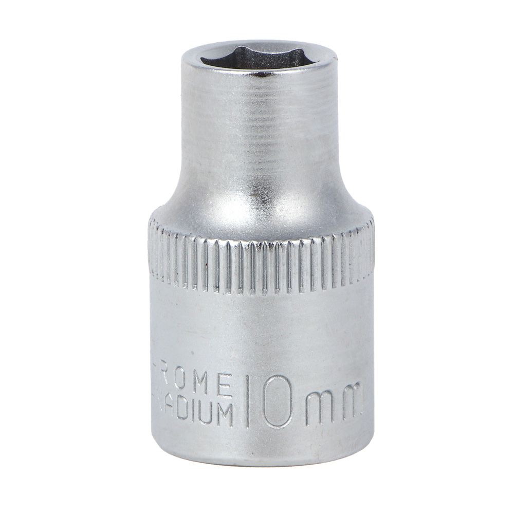 ЕРМАК Головка торцевая, 6 граней, 10 мм, 1/2", хром-ванадий, арт.№ 736-222