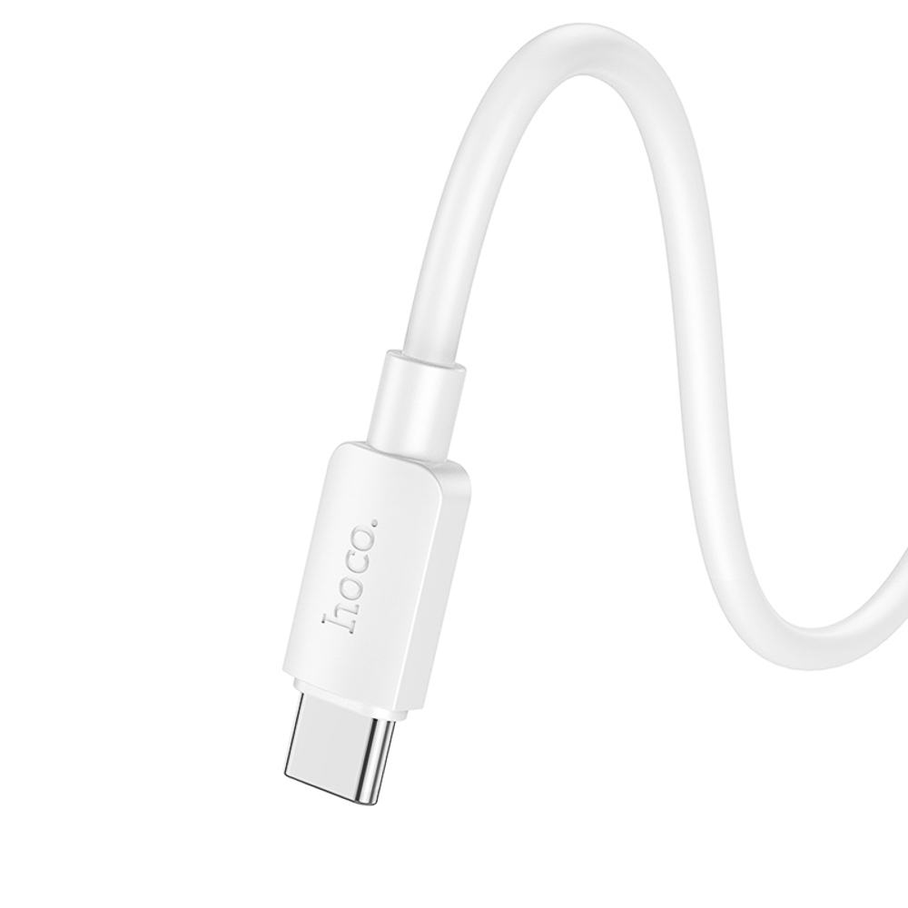 Кабель для зарядки USB(A)-Type C hoco. модель X96 Hyper, 27Вт, 0,25 м, белый, арт.№ 931-589