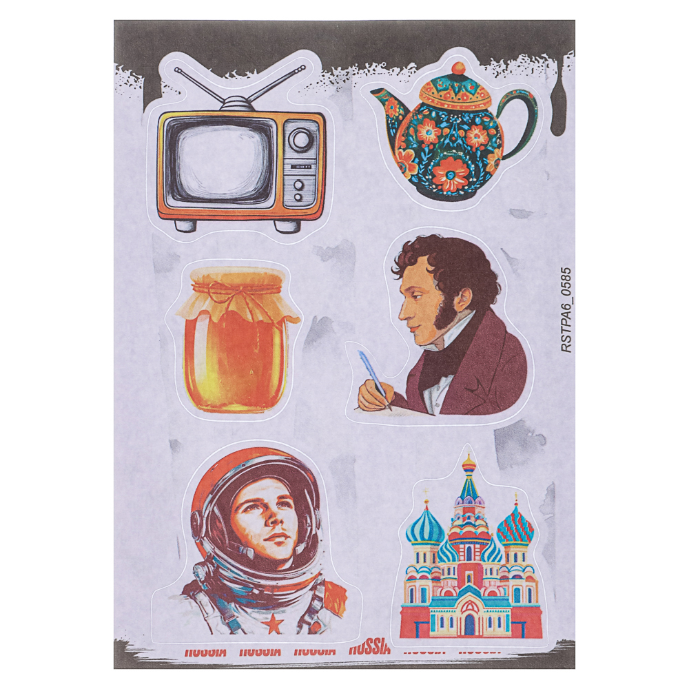 Набор наклеек BY Русские супергерои "Русский стиль", RSTPA6_0585, 4 листа, арт.№ C33-035