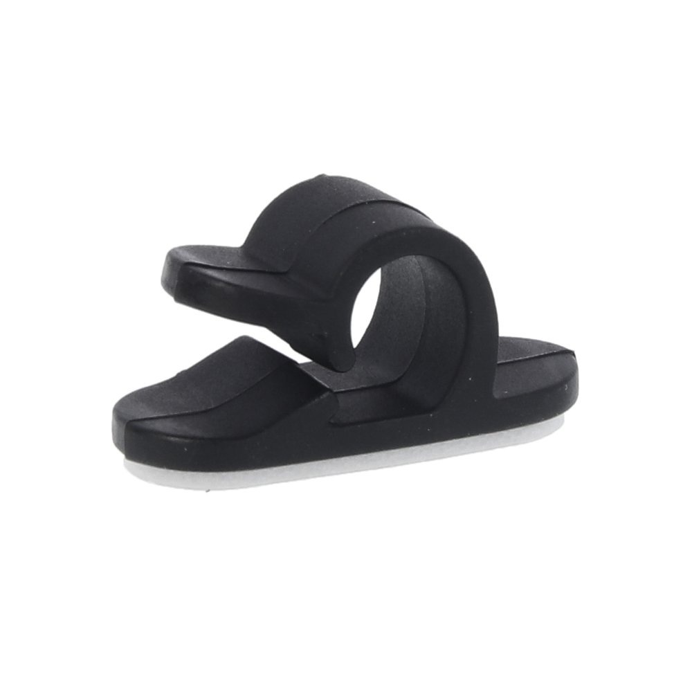 Набор держателей BY для кабелей, 1 отв x 3 шт, 3 отв x 1 шт, 6 отв x 1 шт, пластик, чёрный, арт.№ 470-350