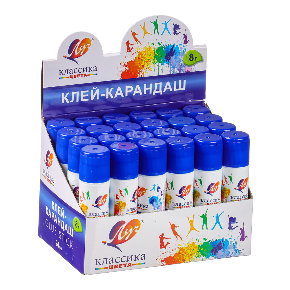ЛУЧ Клей-карандаш "Классика", 8 грамм, на основе PVP, арт.№ 586-037