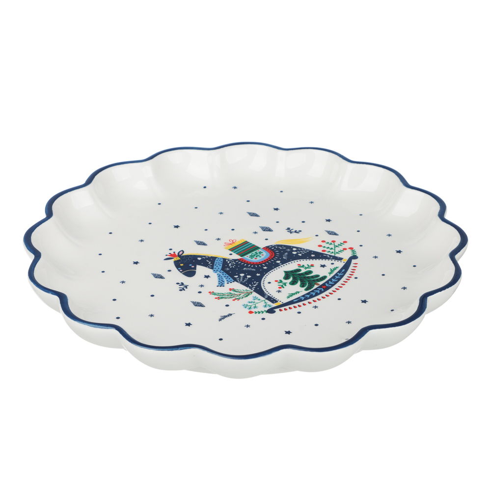 MILLIMI Нордик Блюдо круглое, 25х25х3см, керамика, арт.№ 820-689