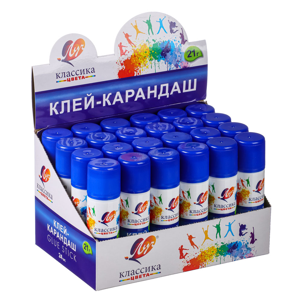 ЛУЧ Клей-карандаш "Классика", 21 грамм, на основе PVP, арт.№ 586-039