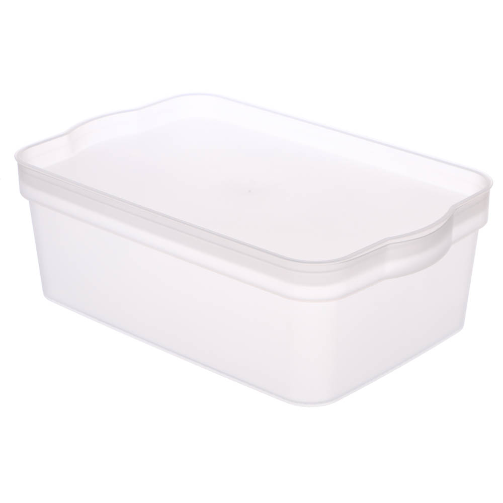 Ящик для хранения Keeplex Trendy 6 л 32х21,1х11 см, пластик, матовый кристалл, арт.№ 457-032