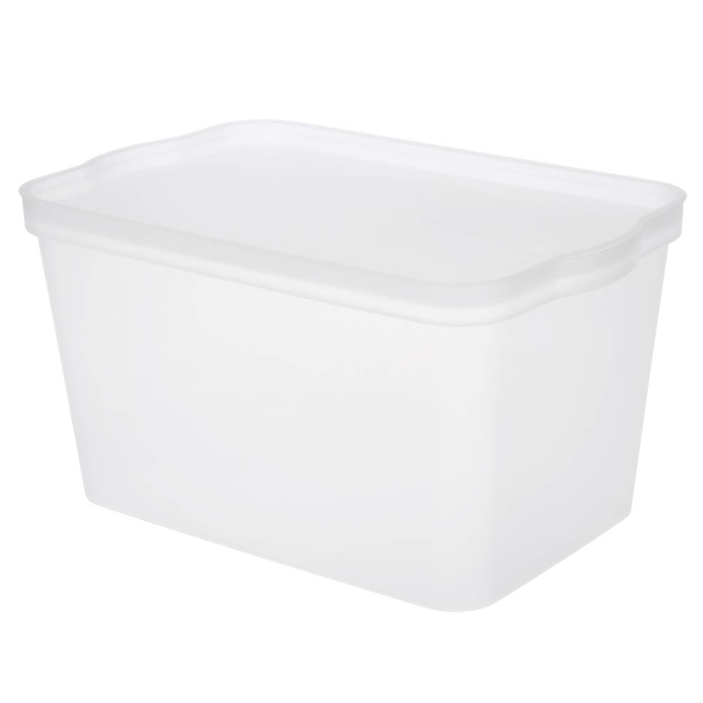 Ящик для хранения Keeplex Trendy 24 л 45,2х29,8х24,4 см, пластик, матовый кристалл, арт.№ 457-034