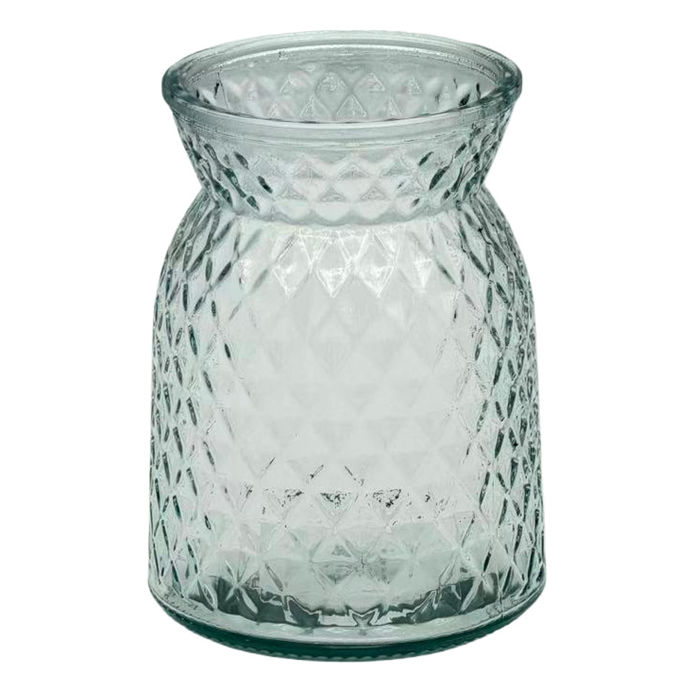 Ваза тм MILLIMI Ромб Бантик, 16x9x11,5см, стекло, инд, упак, арт.№ 844-133