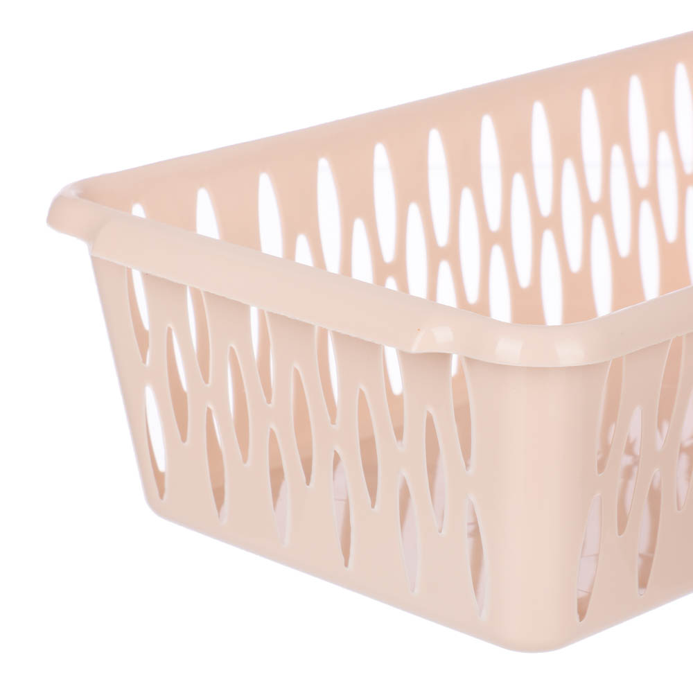 Корзинка для хранения Keeplex Light S 24,2х14,5х7,1см, пластик, бежевый топаз, арт.№ 457-039