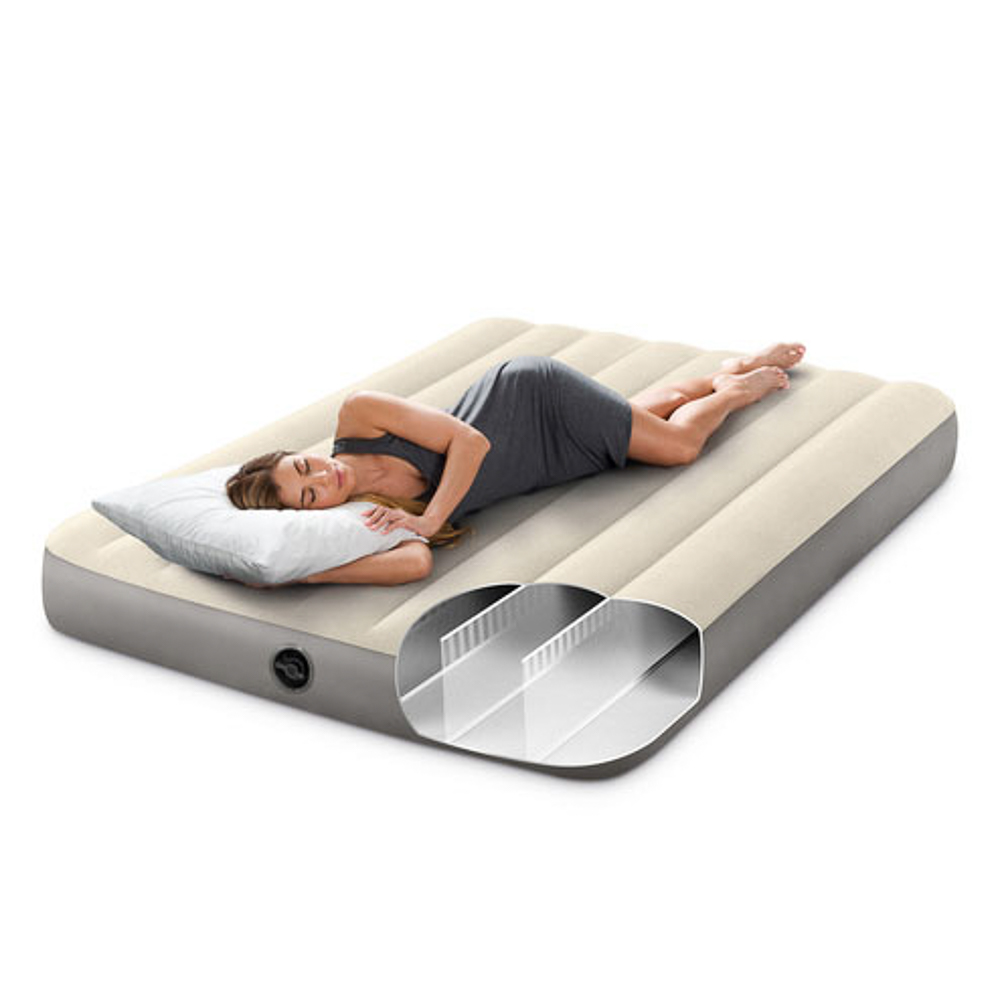 INTEX Матрас надувной FULL DURA-BEAM SERIES SINGLE-HIGH, 137x191x25 см, 64102, арт.№ 108-075