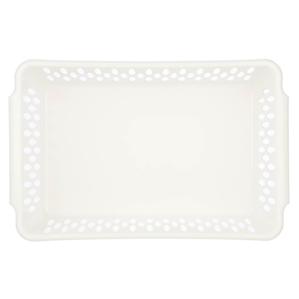 Корзинка для хранения Keeplex Light M 30х19,5х9,5см, пластик, белое облако, арт.№ 457-042
