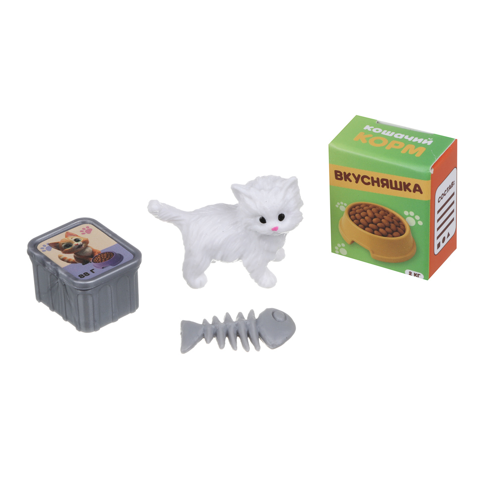 Игровой набор "Счастливая семья" котики, ABS, PP, тм ИГРОЛЕНД, 3+, арт.№ 294-265
