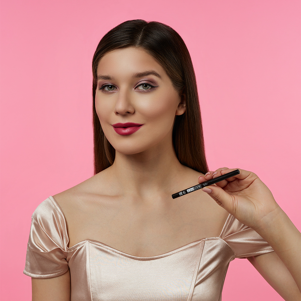 ЮНИLOOK Карандаш для глаз, автомат, 0,3 г, Тон 01, арт.№ 330-052
