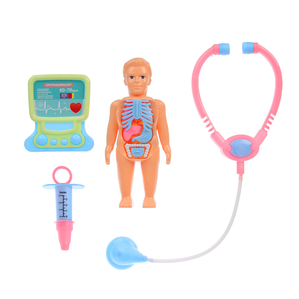 Игровой набор доктора с куклой-манекеном, PP, ABS, тм ИГРОЛЕНД, 3+, арт.№ 294-267