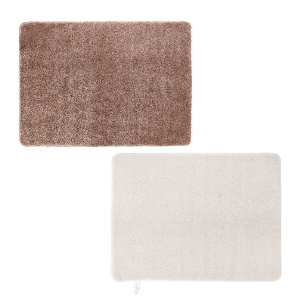 Коврик для ванной комнаты тм VETTA Сенса, рашель 700г/м2, 60x80 см, ТПР основа, 2 цвета, арт.№ 462-852