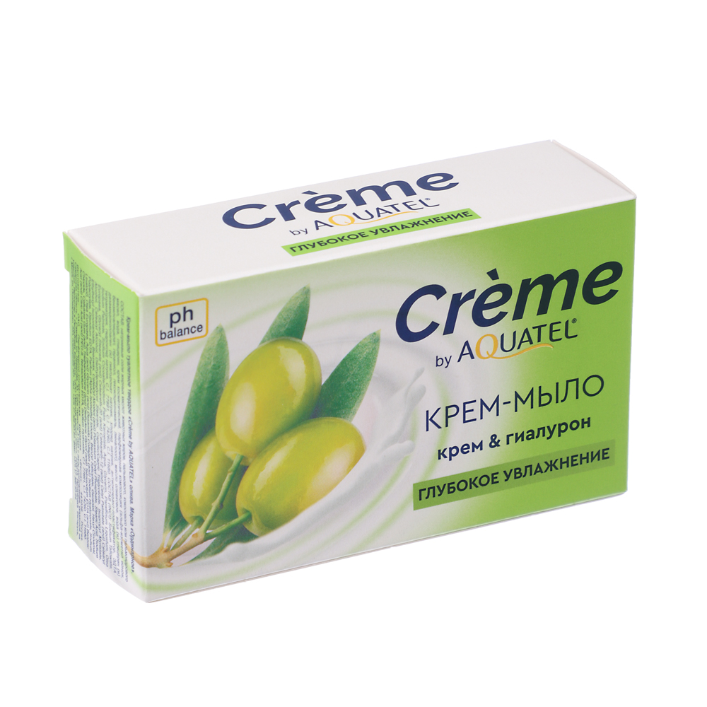Крем-мыло твердое Crème by AQUATEL Олива, 90гр, арт.№ 952-140