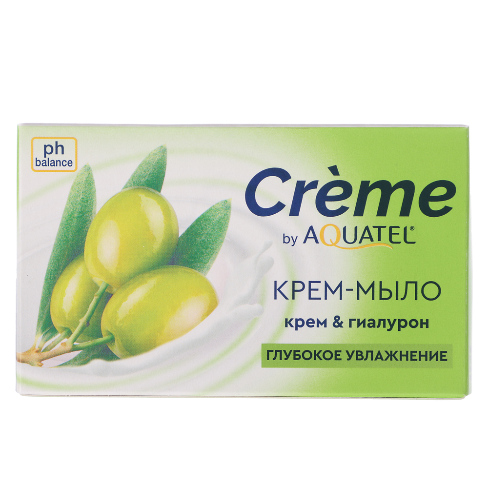 Крем-мыло твердое Crème by AQUATEL Олива, 90гр, арт.№ 952-140