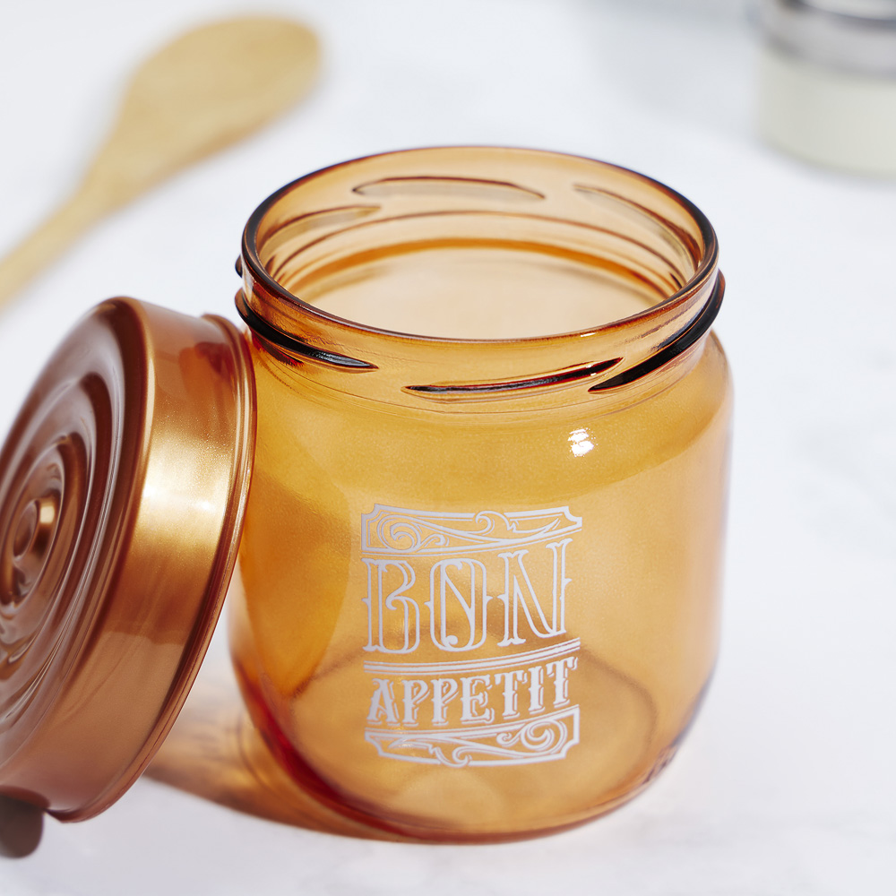 HEREVIN Охра Банка для сыпучих продуктов, стекло, 425мл, 172341-819, арт.№ 828-304