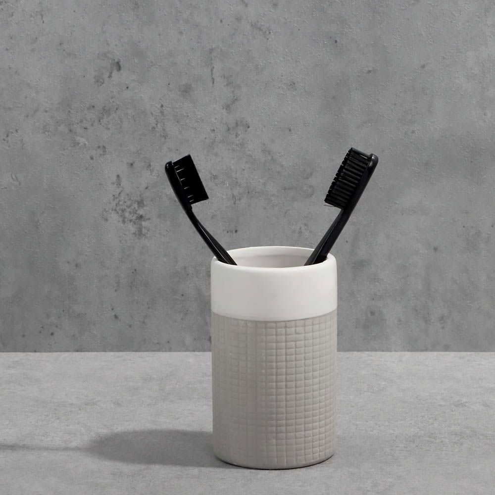 VETTA Стакан для ванной комнаты White-and-Black, керамика, арт.№ 463-398