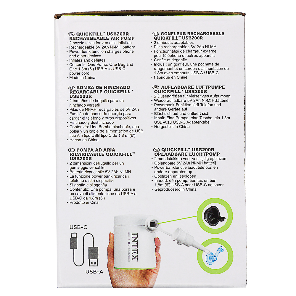 INTEX Насос воздушный USB200, 66637, арт.№ 045-012