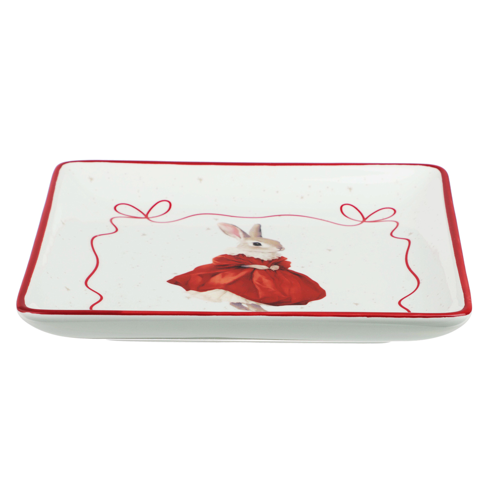 Блюдо квадратное тм MILLIMI Марсала 19х19х2см, керамика, арт.№ 820-966