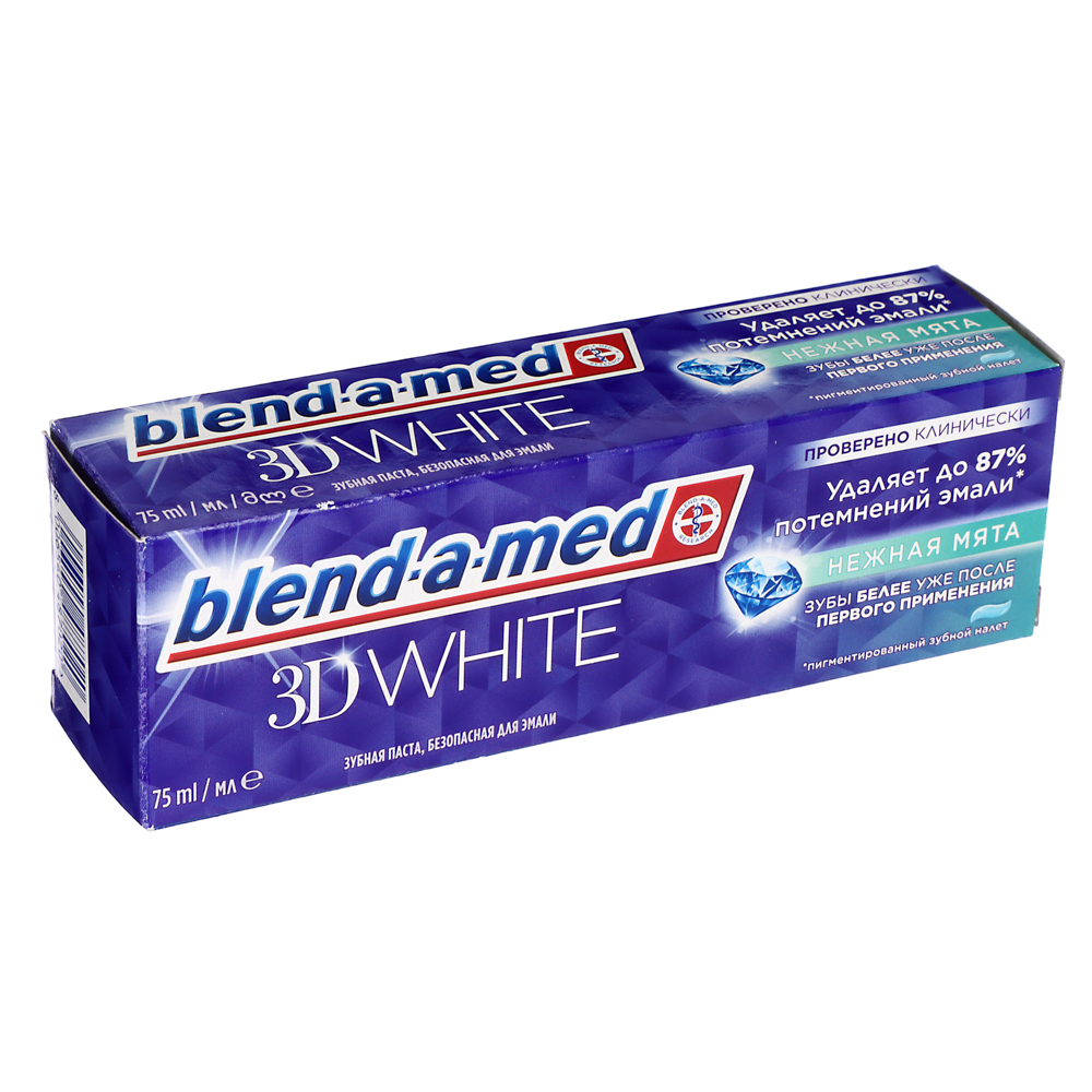 Зубная паста Blend-А-Med 3D White Нежная мята, 75мл, арт.№ 981-097