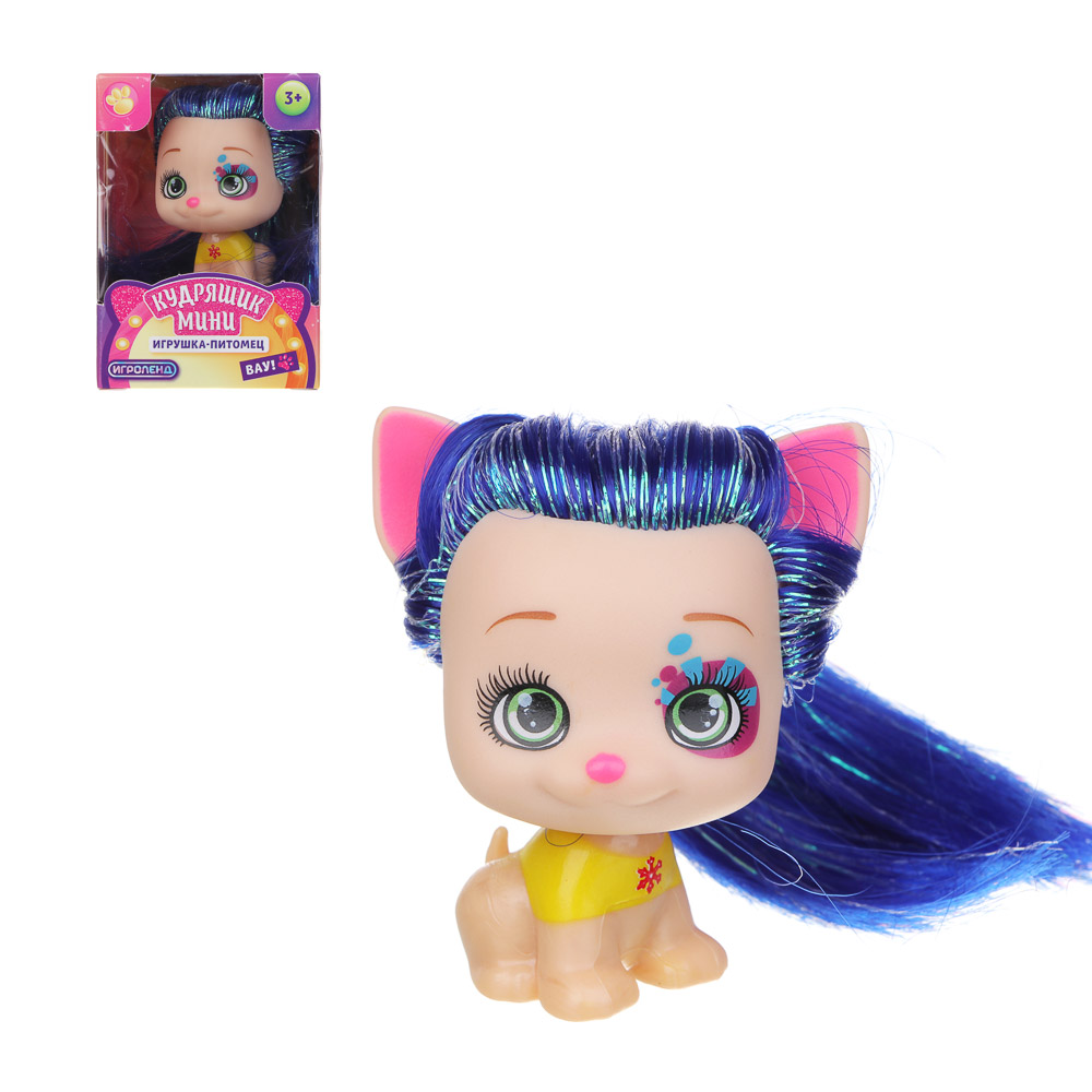 ИГРОЛЕНД Игрушка питомец "Кудряшик", PVC, 6 дизайнов, арт.№ 258-008