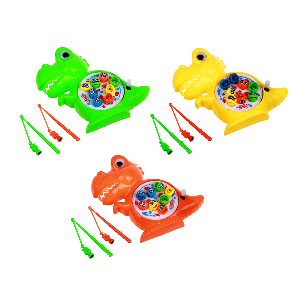 Игрушка-рыбалка "Дино" заводная, ИГРОЛЕНД, пластик, магнит, арт.№ 295-211