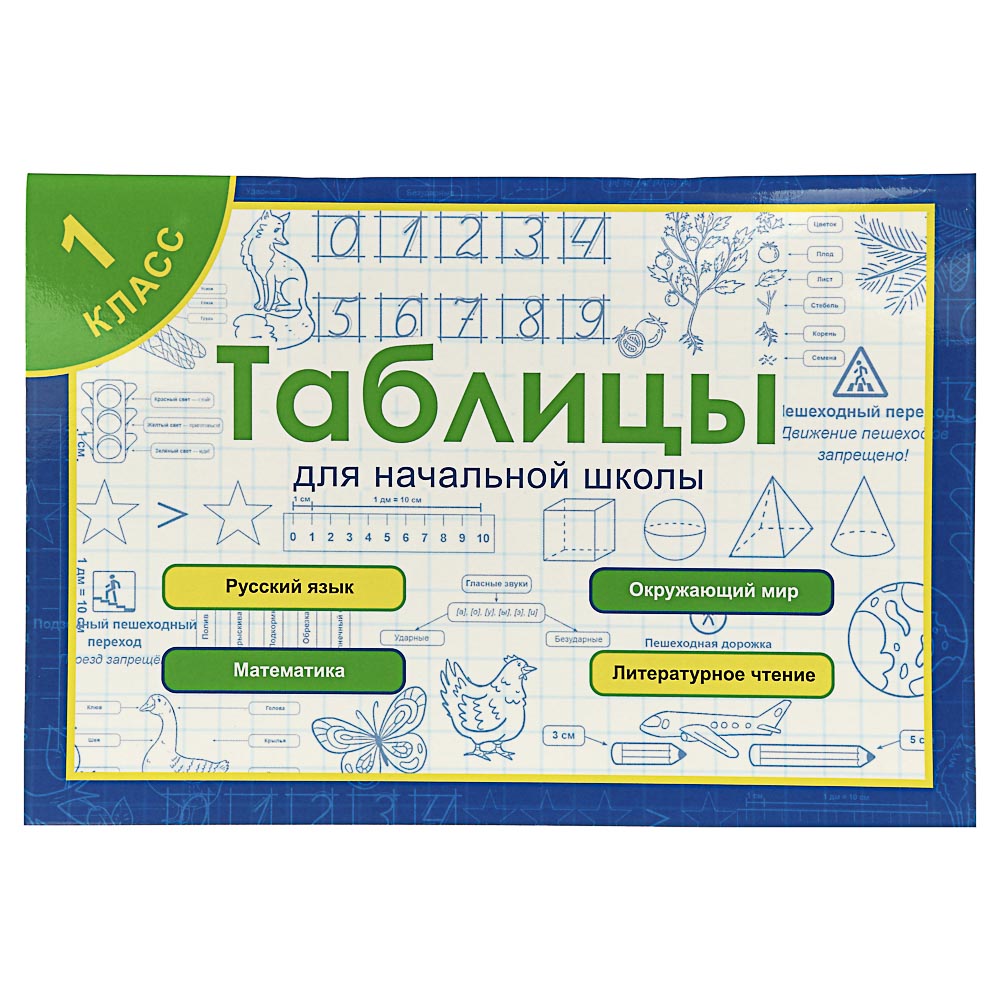 УИД Таблицы для начальной школы, бумага, 80 стр., 14,5х21см, 3 дизайна, арт.№ 874-119