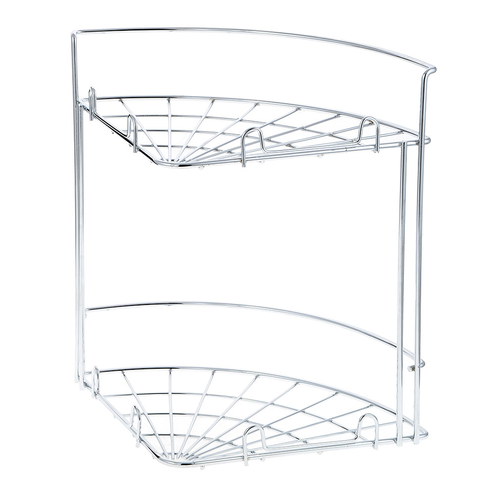 ARTEX Полка настенная угловая двухъярусная Slim арт.27 10 38, арт.№ 478-014