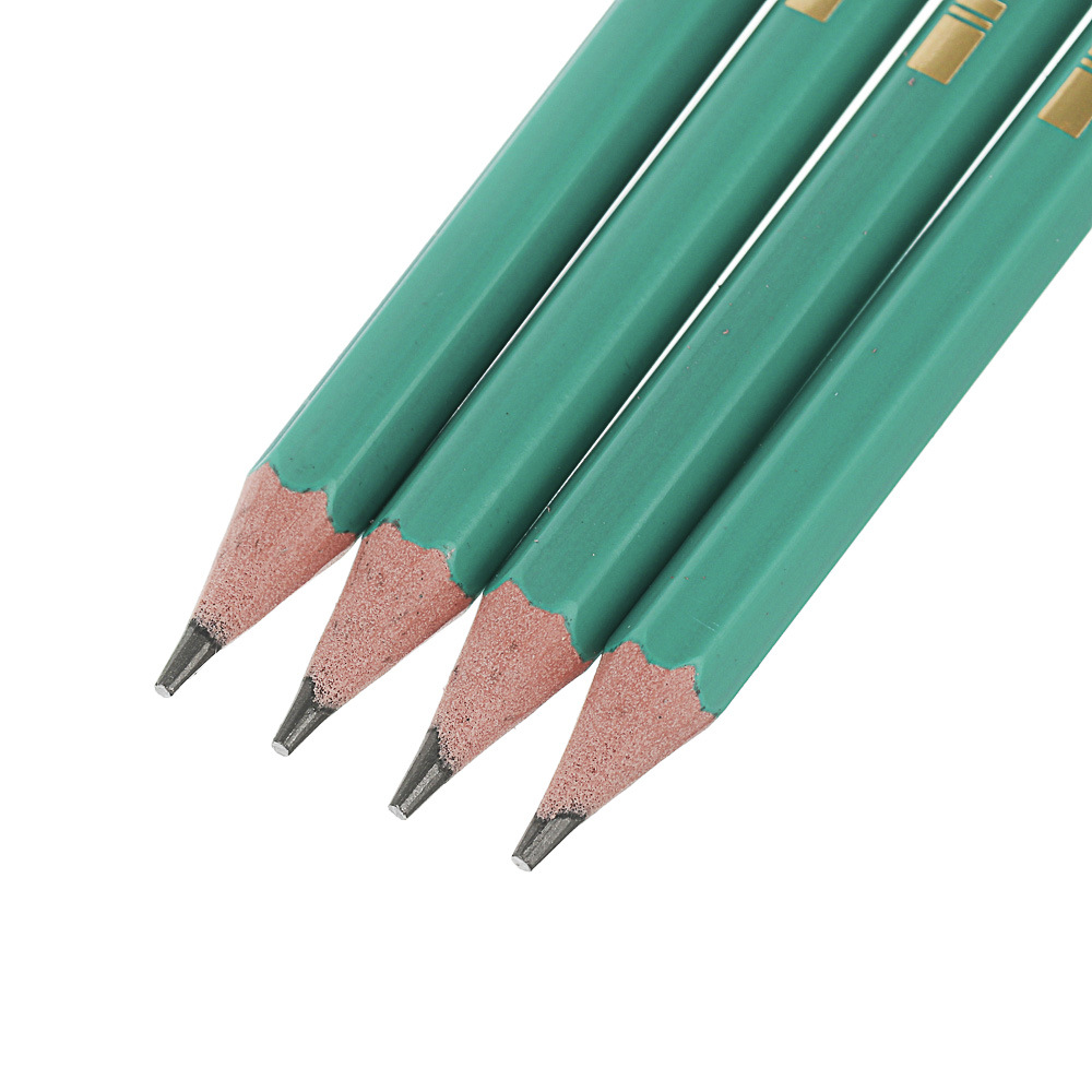 BIC Карандаши чернографитные с ластиком "Эволюшн", 4шт., пластик, зеленый корпус, блистер, 8902753, арт.№ 605-013