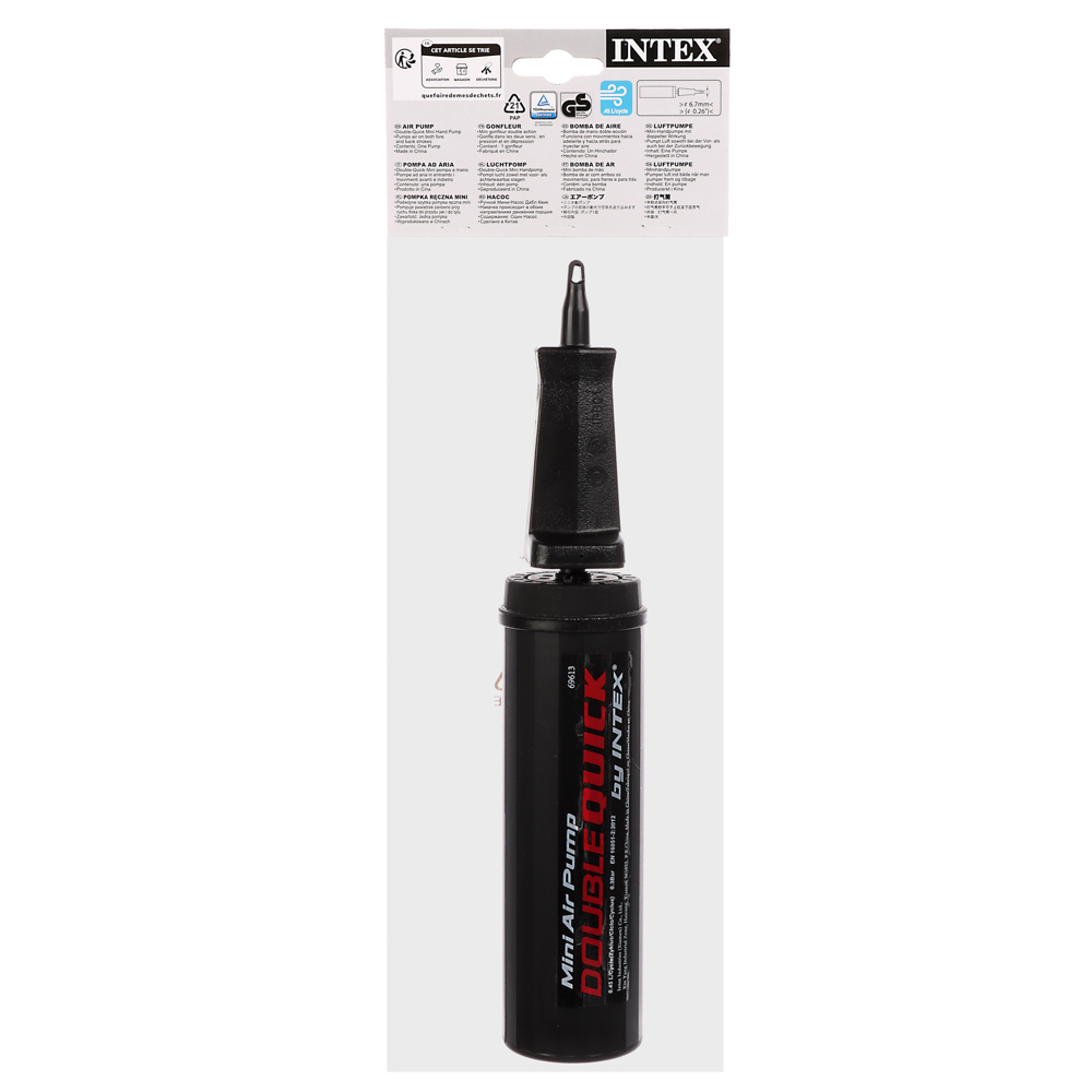INTEX Насос воздушный ручной мини 29см 69613, арт.№ 359-111