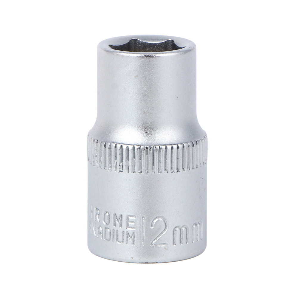 ЕРМАК Головка торцевая, 6 граней, 12 мм, 1/2", хром-ванадий, арт.№ 736-223