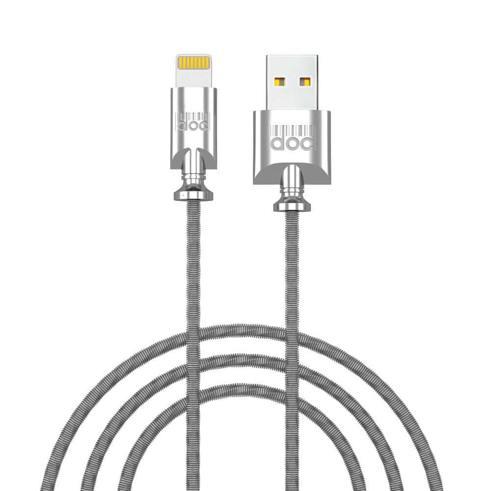 PRILUCHNIY Кабель для зарядки Metall iP, 1м, 2,4A, металл, арт.№ 931-412