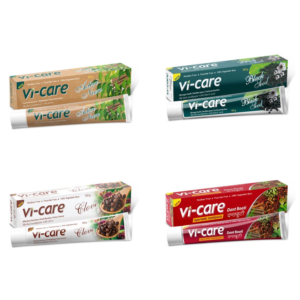 Зубная паста VI-CARE в ассортименте, 100г, арт.№ 981-065